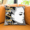 Around The World Gold Throw Pillow by Jodi Pedri