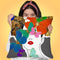 Butterfly Head Throw Pillow by Jodi Pedri
