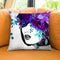Flower Head Purple Throw Pillow by Jodi Pedri
