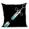 Shot Of Diamonds Black Throw Pillow by Jodi Pedri