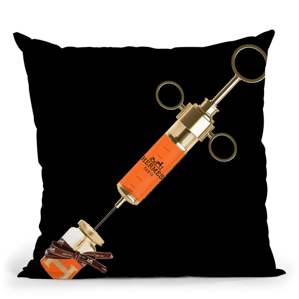 Shot Of Designer H Black Throw Pillow by Jodi Pedri