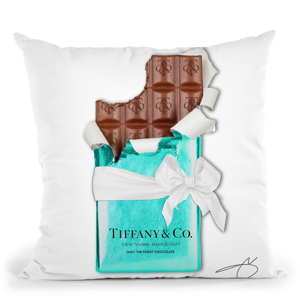 Chocolate Bar T Throw Pillow by Jodi Pedri