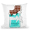 Chocolate Bar T Throw Pillow by Jodi Pedri