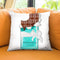 Chocolate Bar T Throw Pillow by Jodi Pedri