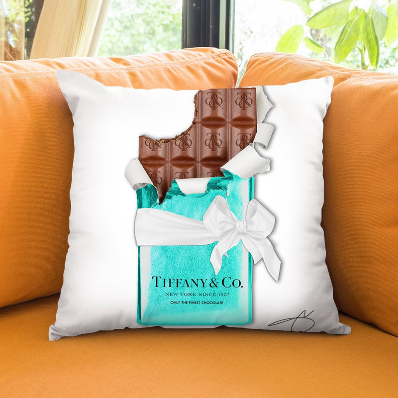 Chocolate Bar T Throw Pillow by Jodi Pedri