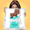 Chocolate Bar T Throw Pillow by Jodi Pedri
