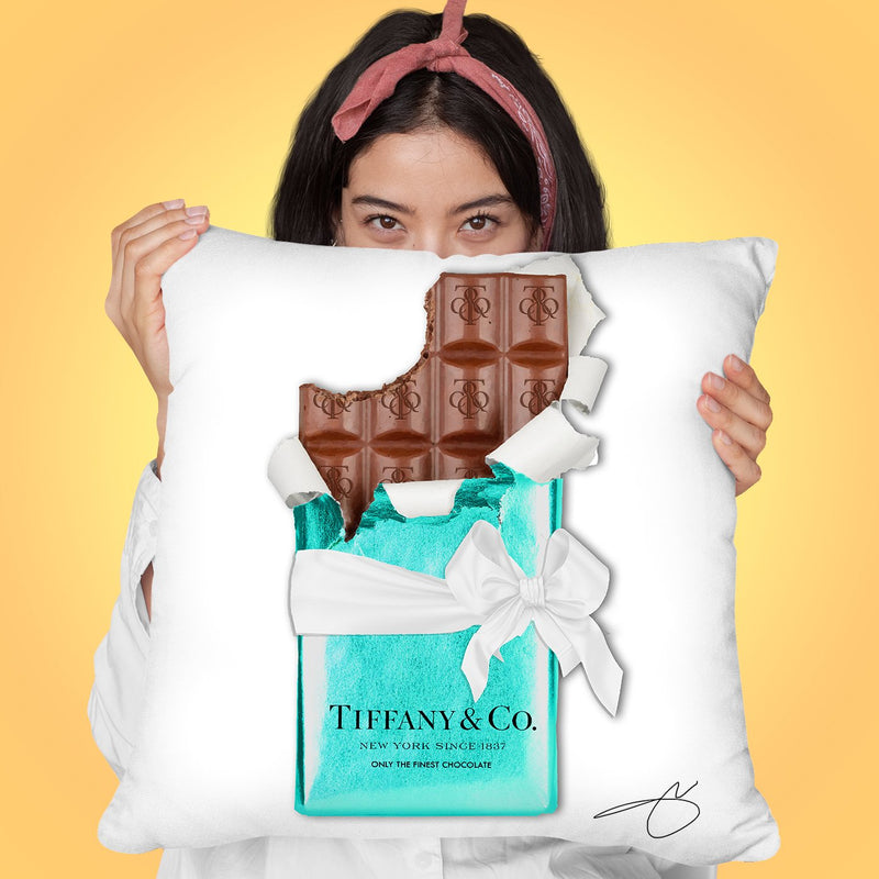 Chocolate Bar T Throw Pillow by Jodi Pedri
