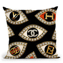 Couture Eyes Throw Pillow by Jodi Pedri