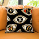 Couture Eyes Throw Pillow by Jodi Pedri