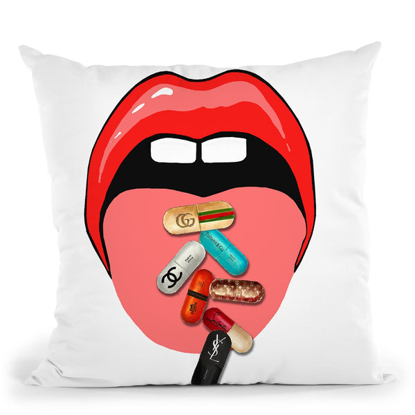 Medication Time I Throw Pillow by Jodi Pedri