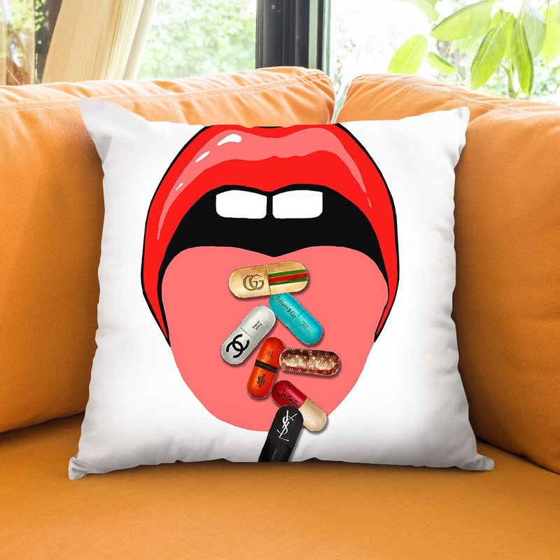 Medication Time I Throw Pillow by Jodi Pedri