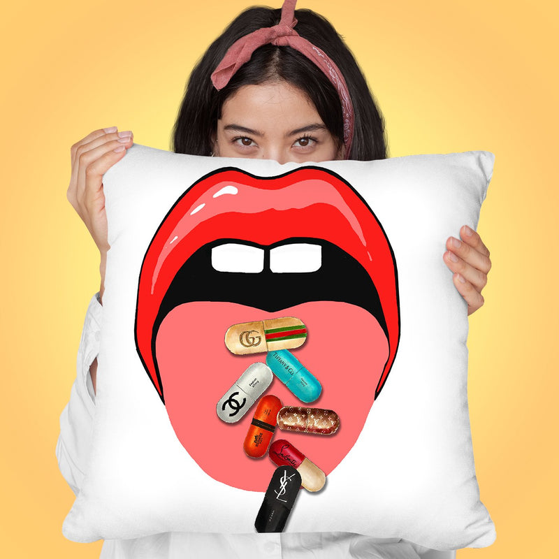 Medication Time I Throw Pillow by Jodi Pedri