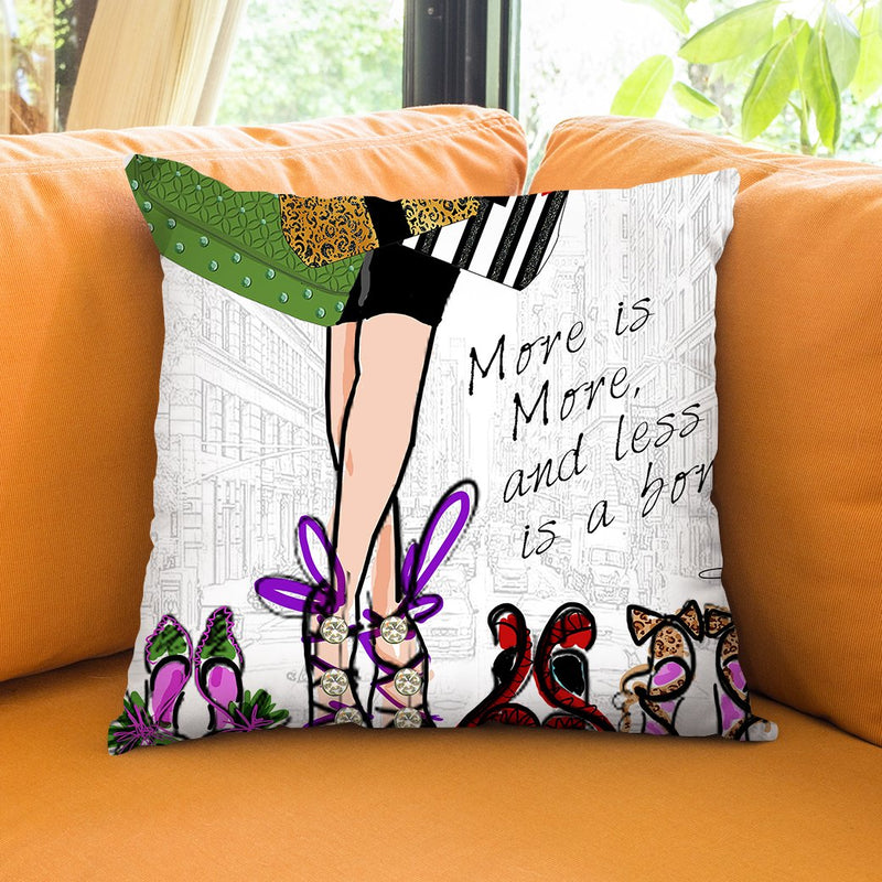 More Is More Throw Pillow by Jodi Pedri