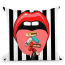 Medication Time Throw Pillow by Jodi Pedri