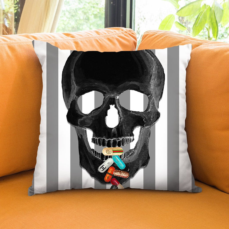 Pills Kill Throw Pillow by Jodi Pedri