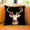 Deer Gg Blk Throw Pillow by Jodi Pedri