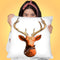 Deer H Throw Pillow by Jodi Pedri