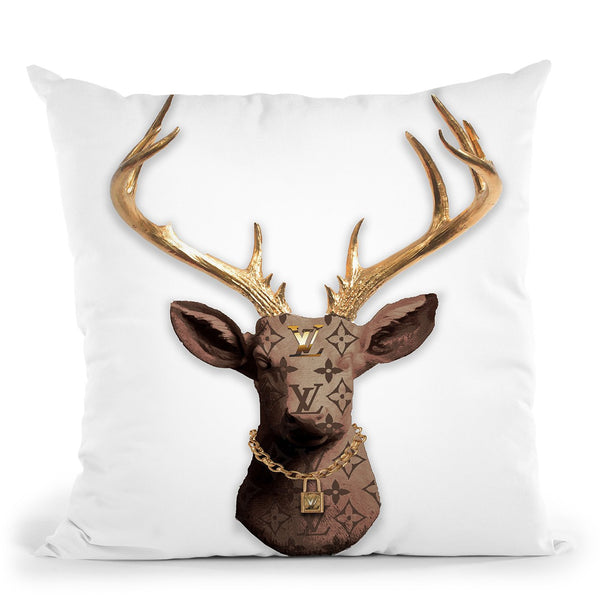 Deer Lv Throw Pillow by Jodi Pedri
