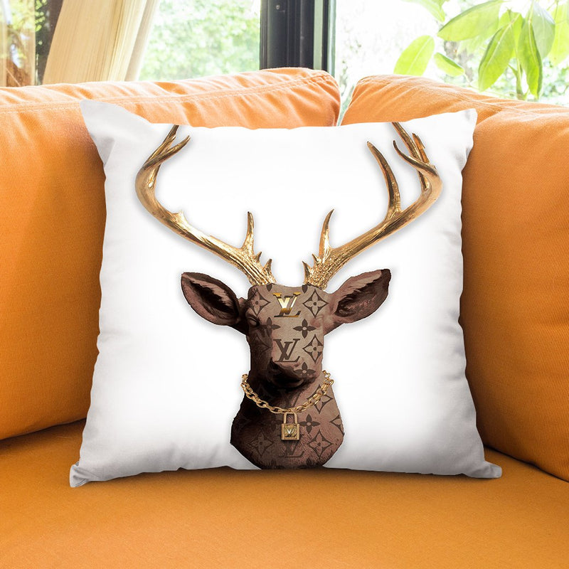 Deer Lv Throw Pillow by Jodi Pedri