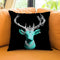 Deer T Blk Throw Pillow by Jodi Pedri