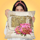 My Bag In Gold Throw Pillow by Jodi Pedri
