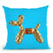 Designer G Pup Blue Throw Pillow By Jodi Pedri - by all about vibe