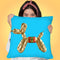 Designer G Pup Blue Throw Pillow By Jodi Pedri - by all about vibe