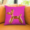 Designer H Dog Pink Throw Pillow By Jodi Pedri - by all about vibe
