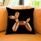 Designer H Pup Throw Pillow By Jodi Pedri - by all about vibe
