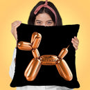 Designer H Pup Throw Pillow By Jodi Pedri - by all about vibe