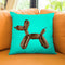 Designer L Dog Throw Pillow By Jodi Pedri - by all about vibe