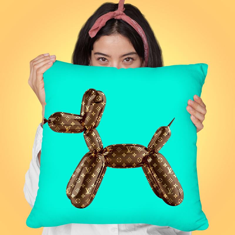 Designer L Dog Throw Pillow By Jodi Pedri - by all about vibe
