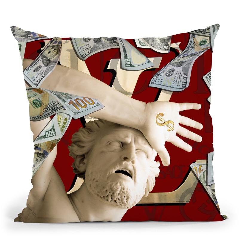 More Money Throw Pillow By Jodi Pedri - by all about vibe