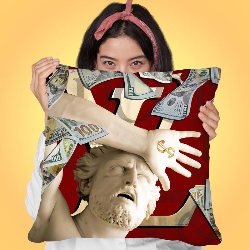 More Money Throw Pillow By Jodi Pedri - by all about vibe