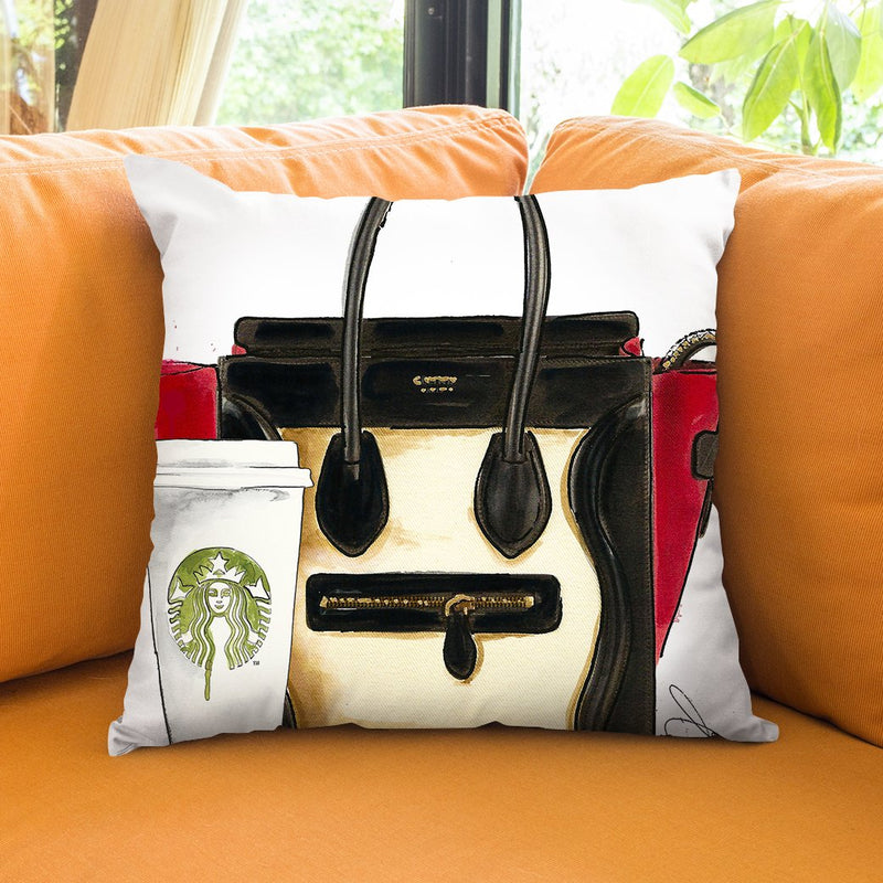 My New Bag Throw Pillow by Jodi Pedri