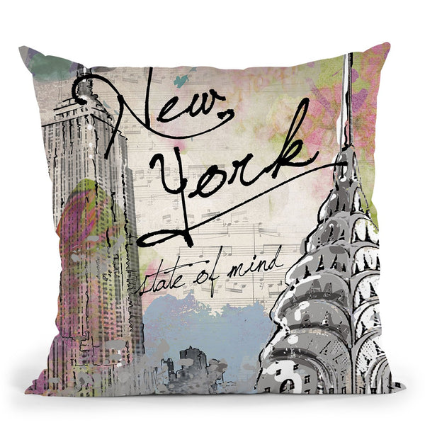 New York State Of Mind Throw Pillow by Jodi Pedri