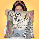 New York State Of Mind Throw Pillow by Jodi Pedri