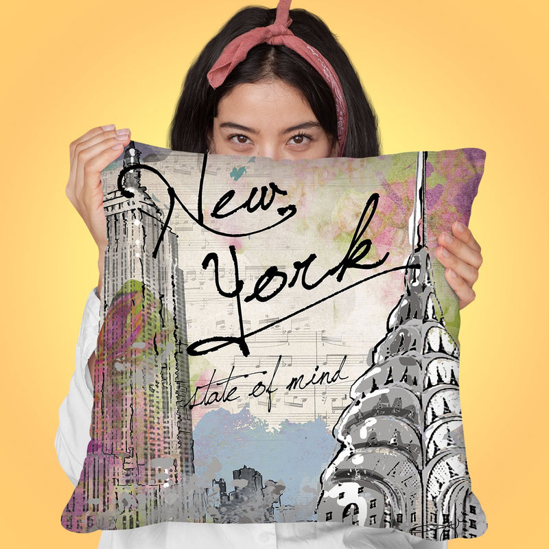 New York State Of Mind Throw Pillow by Jodi Pedri