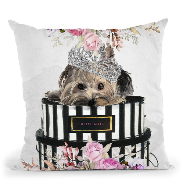 Chihuahua In Bloom Throw Pillow By Jodi Pedri