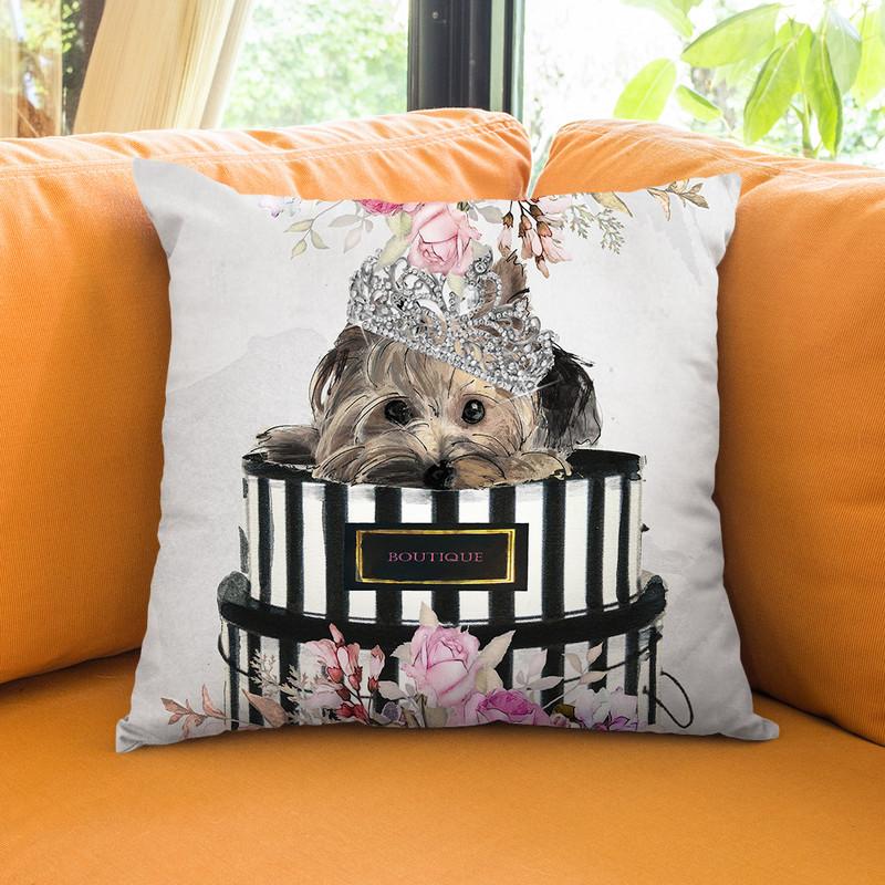 Chihuahua In Bloom Throw Pillow By Jodi Pedri