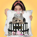 Chihuahua In Bloom Throw Pillow By Jodi Pedri