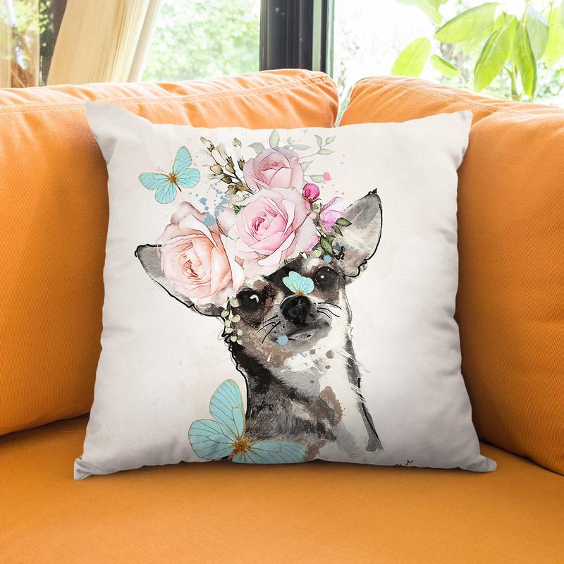 Corgi In Bloom Throw Pillow By Jodi Pedri