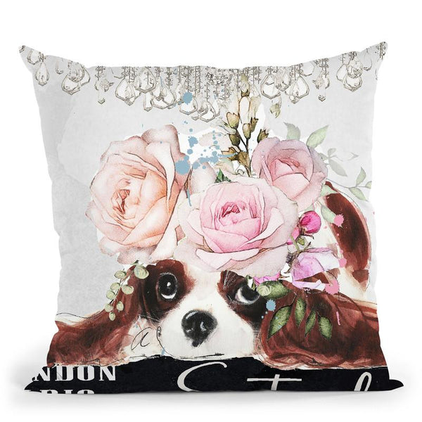 King Charles Drama Throw Pillow By Jodi Pedri