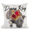King Pom Throw Pillow By Jodi Pedri