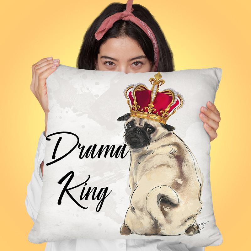 King Yorkie Throw Pillow By Jodi Pedri