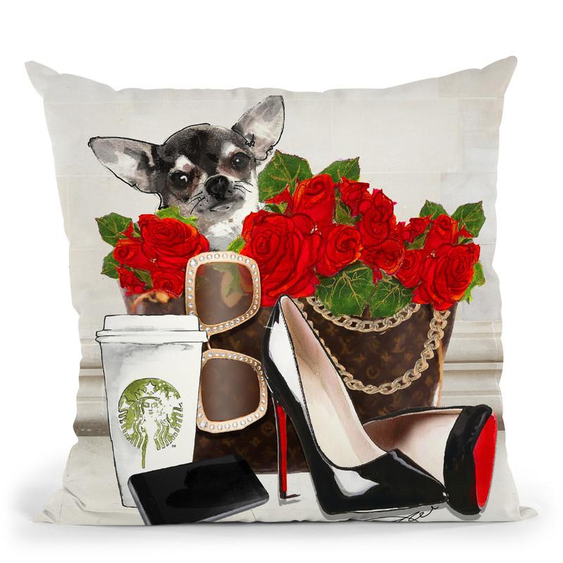 Never Fill Daschound Throw Pillow By Jodi Pedri