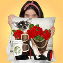 Never Fill Daschound Throw Pillow By Jodi Pedri