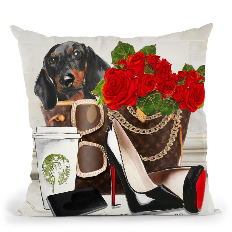 Pom Queen Throw Pillow By Jodi Pedri