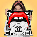 Tip Of My Fendi Tounge Throw Pillow By Jodi Pedri