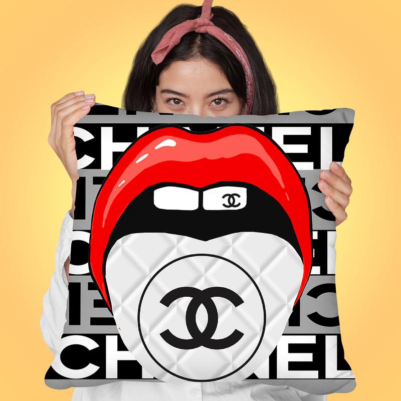 Tip Of My Fendi Tounge Throw Pillow By Jodi Pedri
